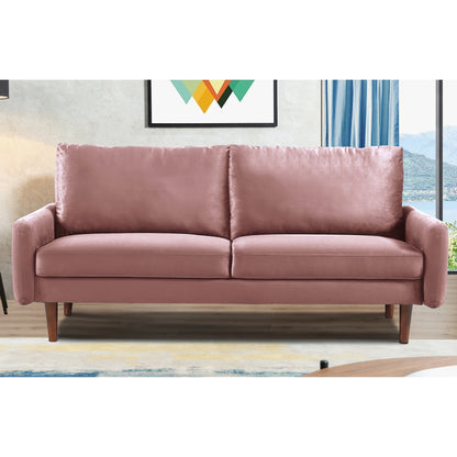 US Pride Furnitirue 70''W Tapered-Leg Velvet Sofa