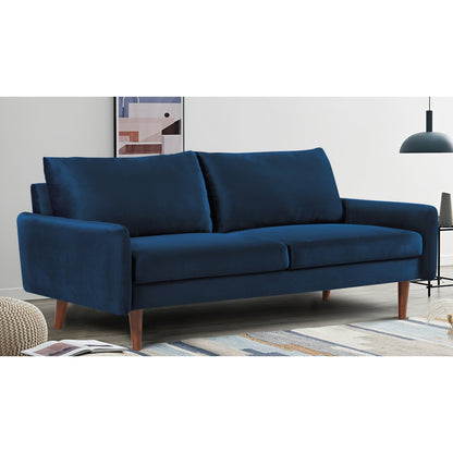 US Pride Furnitirue 70''W Tapered-Leg Velvet Sofa