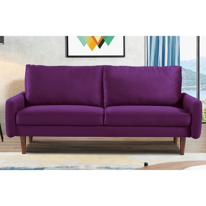 US Pride Furnitirue 70''W Tapered-Leg Velvet Sofa
