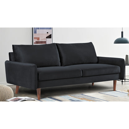 US Pride Furnitirue 70''W Tapered-Leg Velvet Sofa