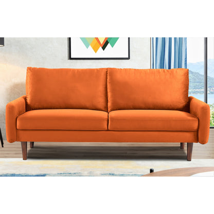 US Pride Furnitirue 70''W Tapered-Leg Velvet Sofa