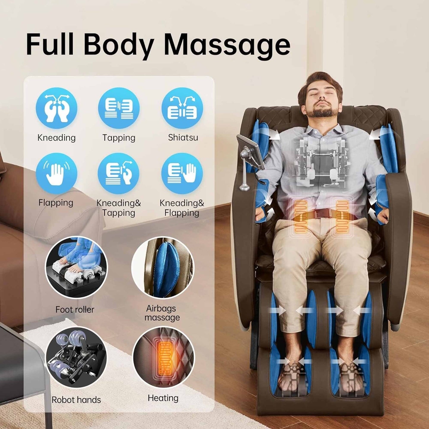Ukuowu Favor 05 Massage Chair with Full Body Zero Gravity,SL Track,Body Scan and APP Control