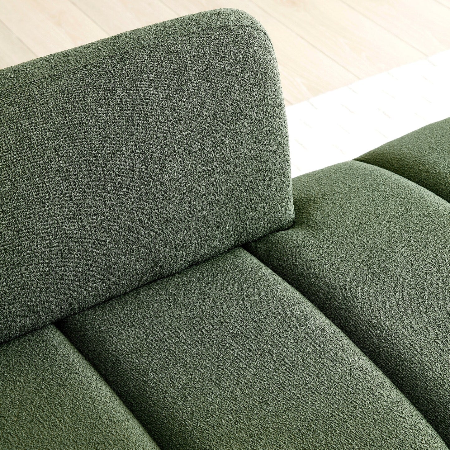 Upholstered Loveseat Bench with Gold Legs