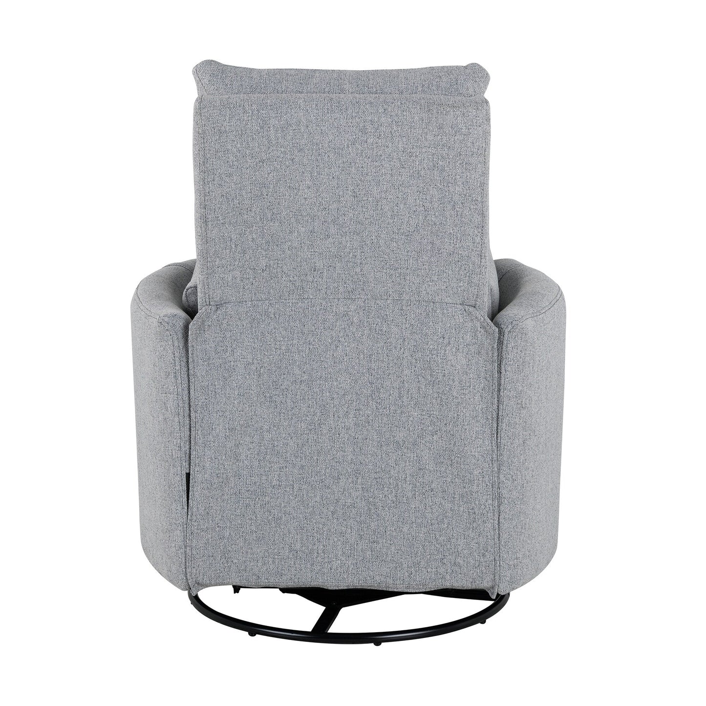 Upholstered Swivel Recliner Manual Rocker