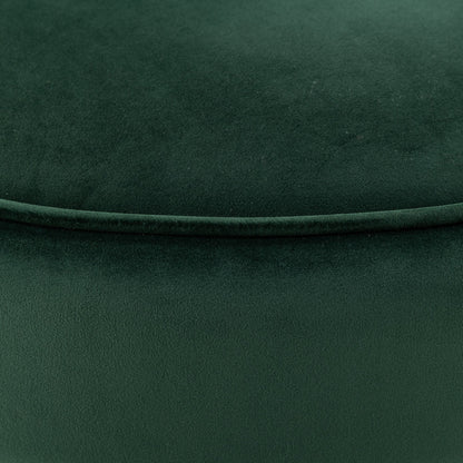 Velvet 360° Swivel Accent Chair with Seat Cushion, Upholstered Barrel Chair with Stainless Steel Base Living Room Chair