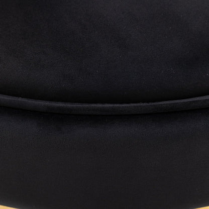 Velvet 360° Swivel Accent Chair with Seat Cushion, Upholstered Barrel Chair with Stainless Steel Base Living Room Chair