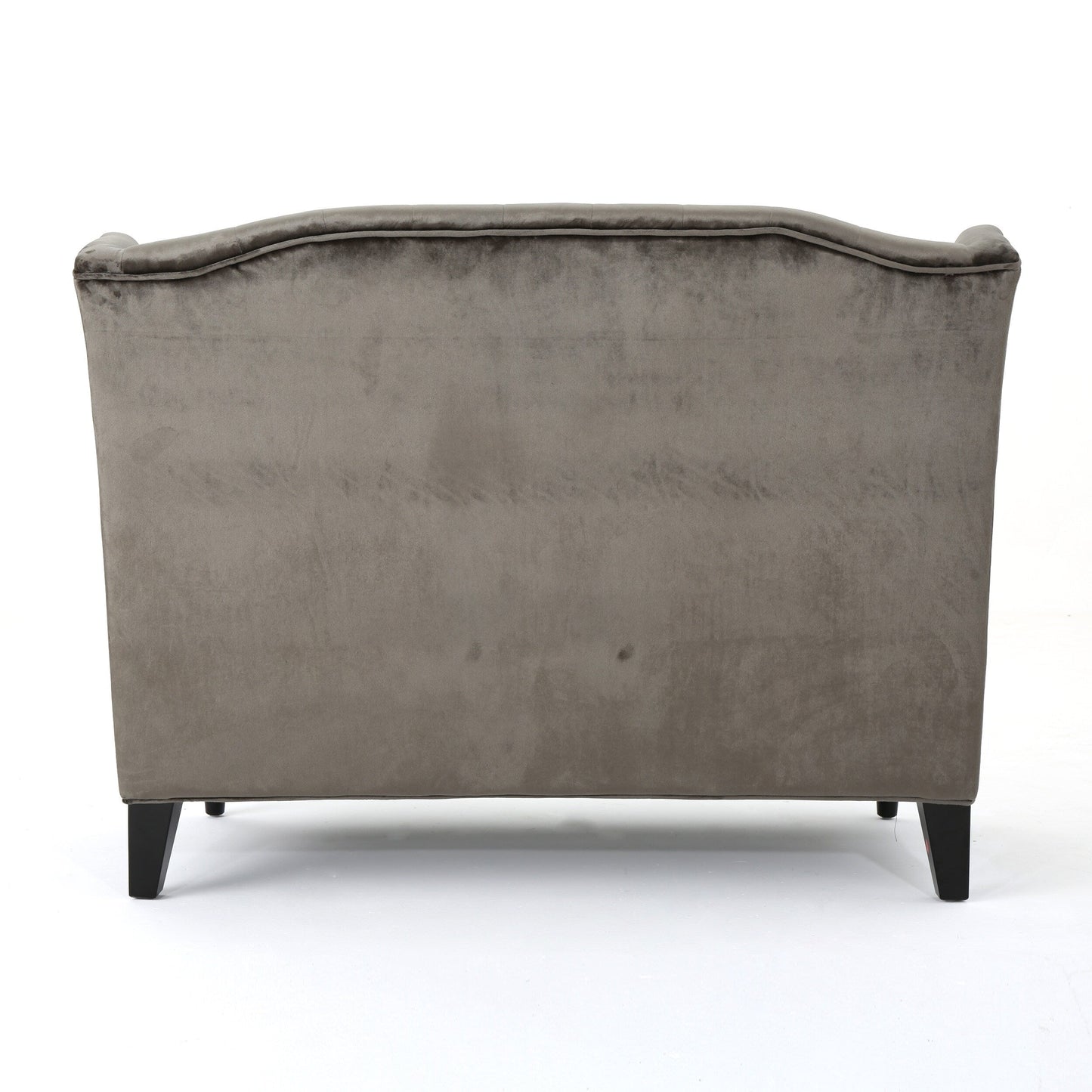 Velvet Button Tufted High Wingback Loveseat Sofa