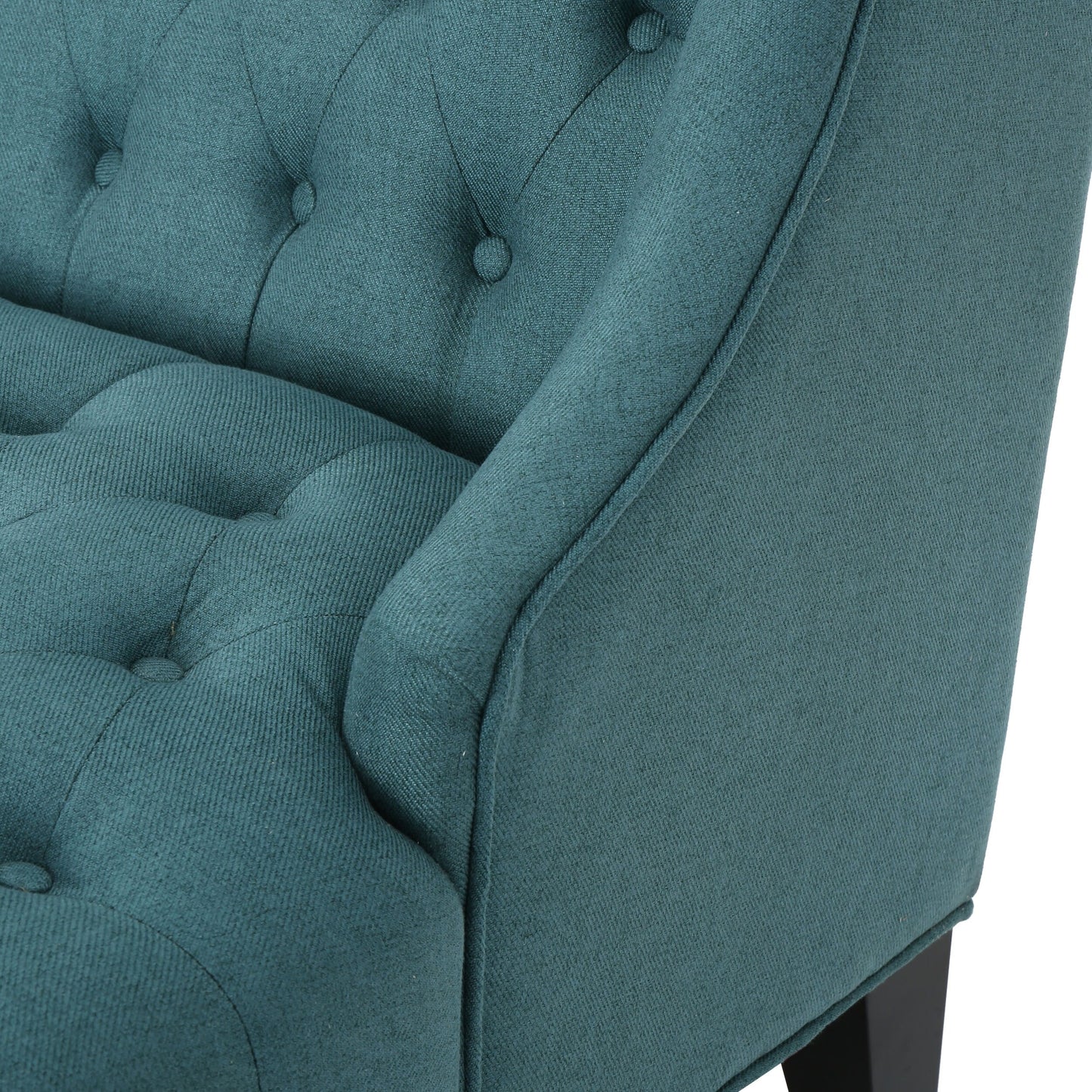 Velvet Button Tufted High Wingback Loveseat Sofa