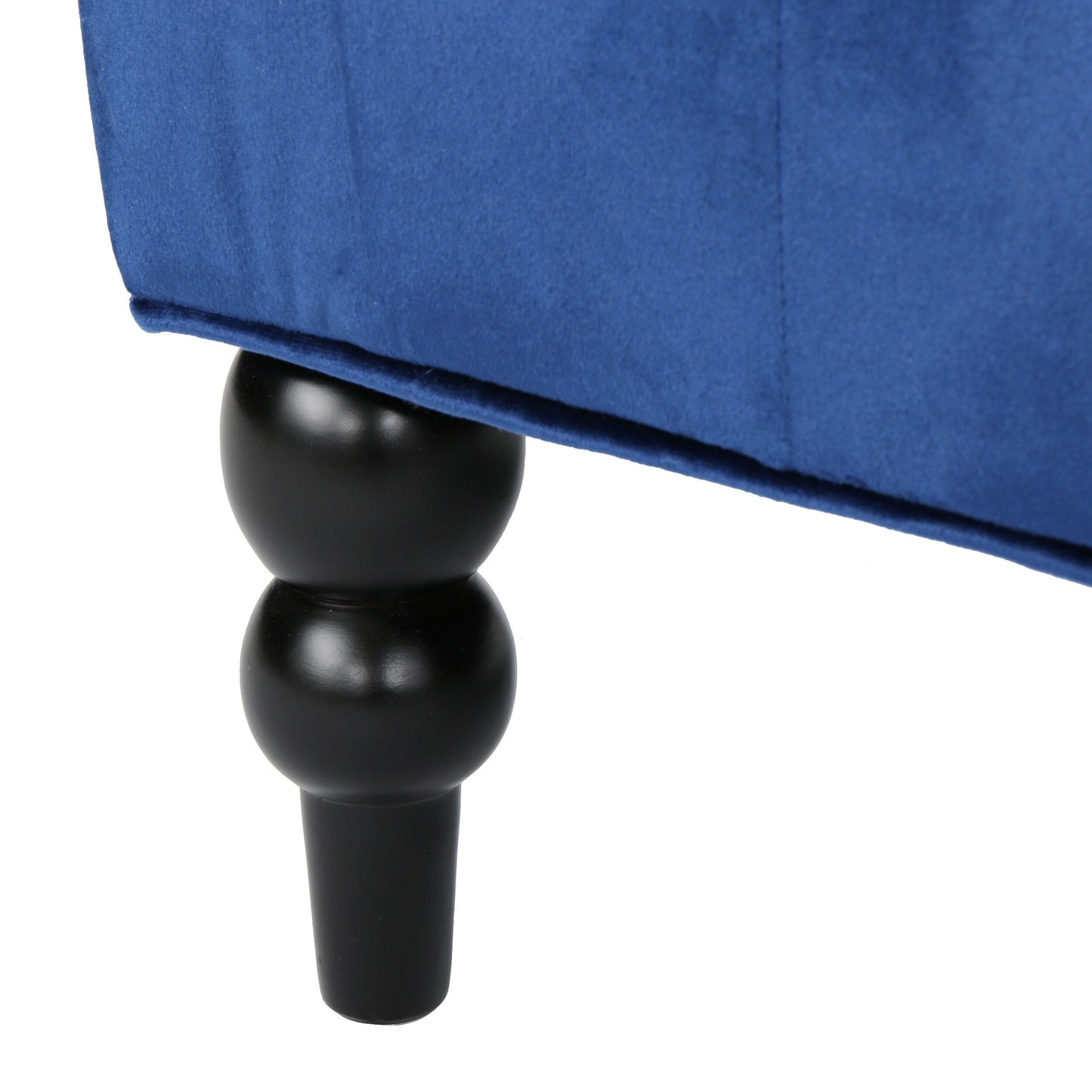 Velvet Button Tufted High Wingback Loveseat Sofa