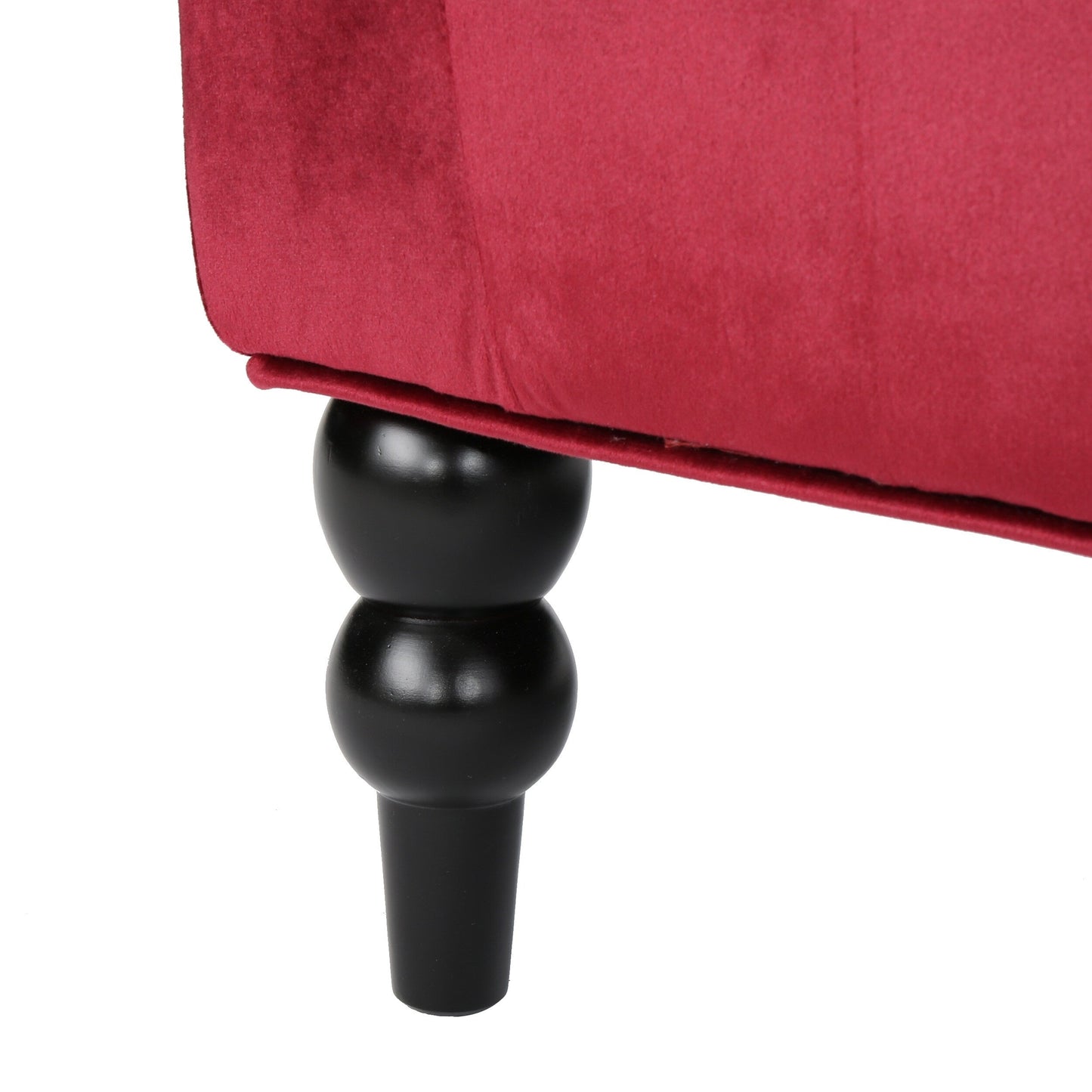 Velvet Button Tufted High Wingback Loveseat Sofa