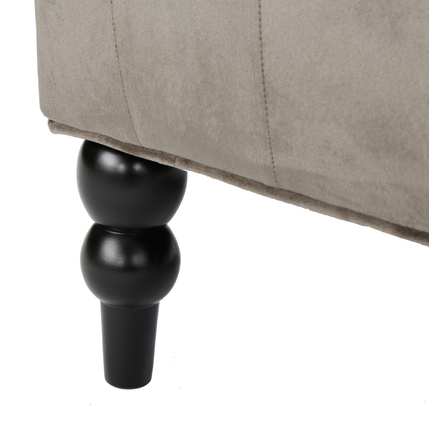 Velvet Button Tufted High Wingback Loveseat Sofa