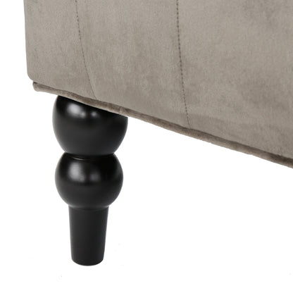 Velvet Button Tufted High Wingback Loveseat Sofa