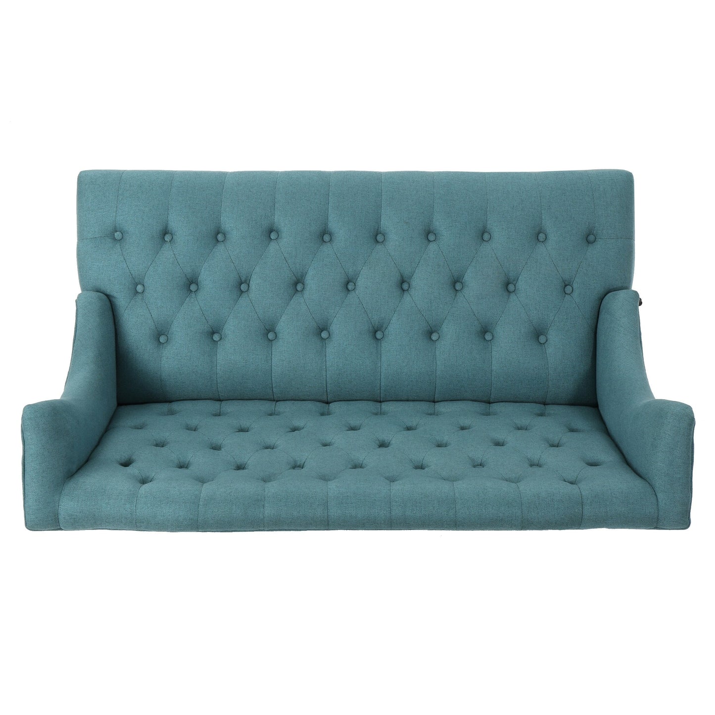 Velvet Button Tufted High Wingback Loveseat Sofa