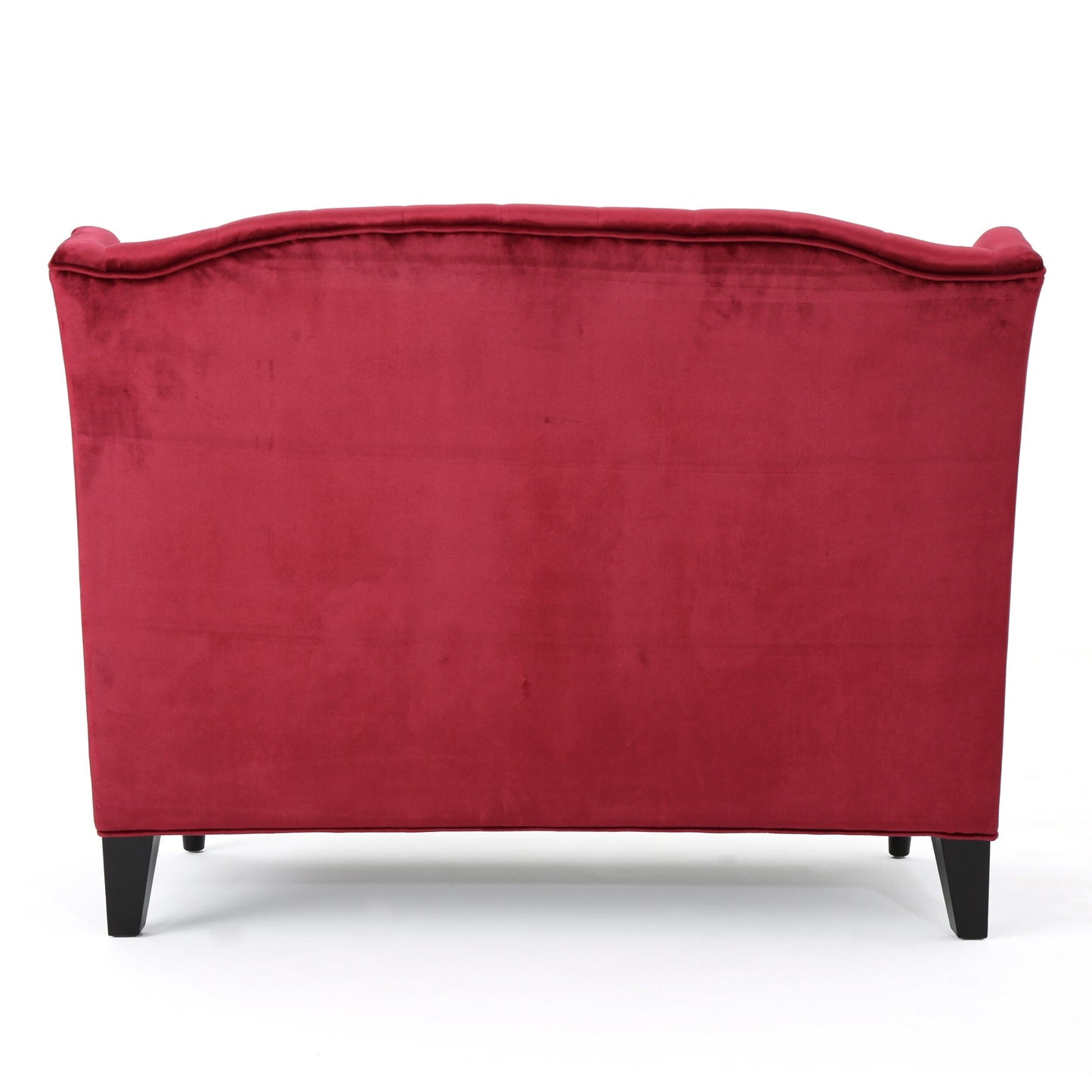 Velvet Button Tufted High Wingback Loveseat Sofa