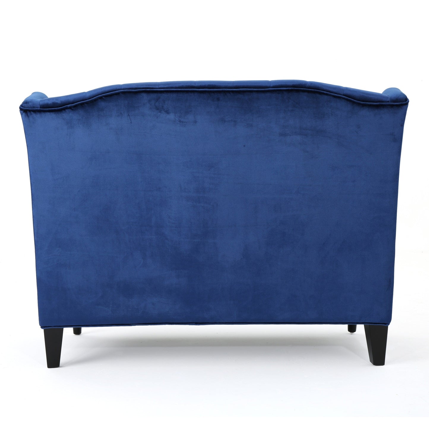 Velvet Button Tufted High Wingback Loveseat Sofa