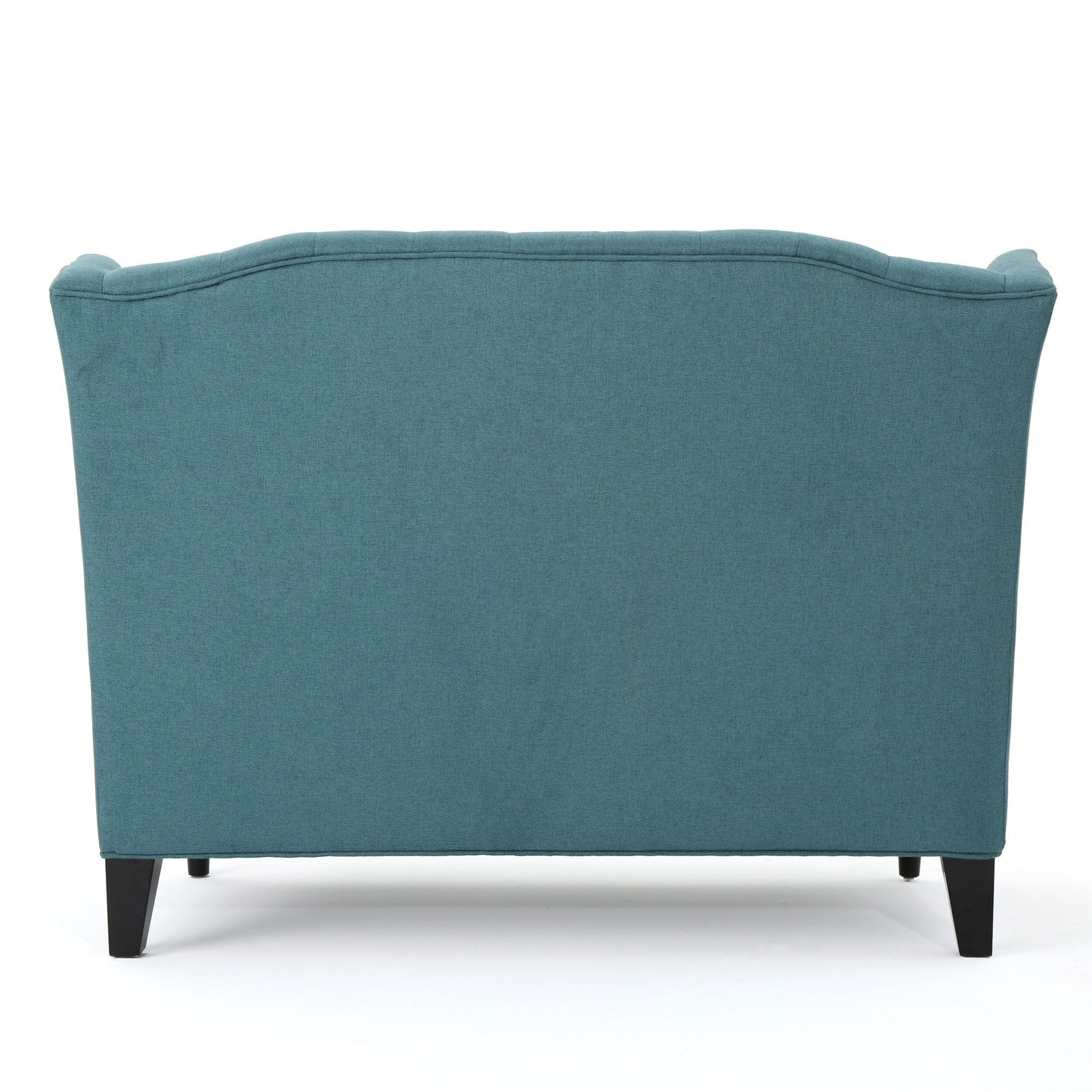 Velvet Button Tufted High Wingback Loveseat Sofa