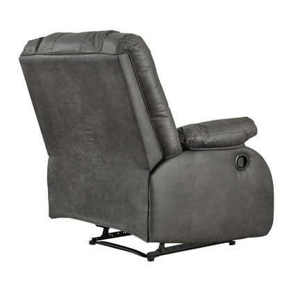 Wooden Zero Wall Recliner with Pillow Top Arms and Tufted Back, Gray