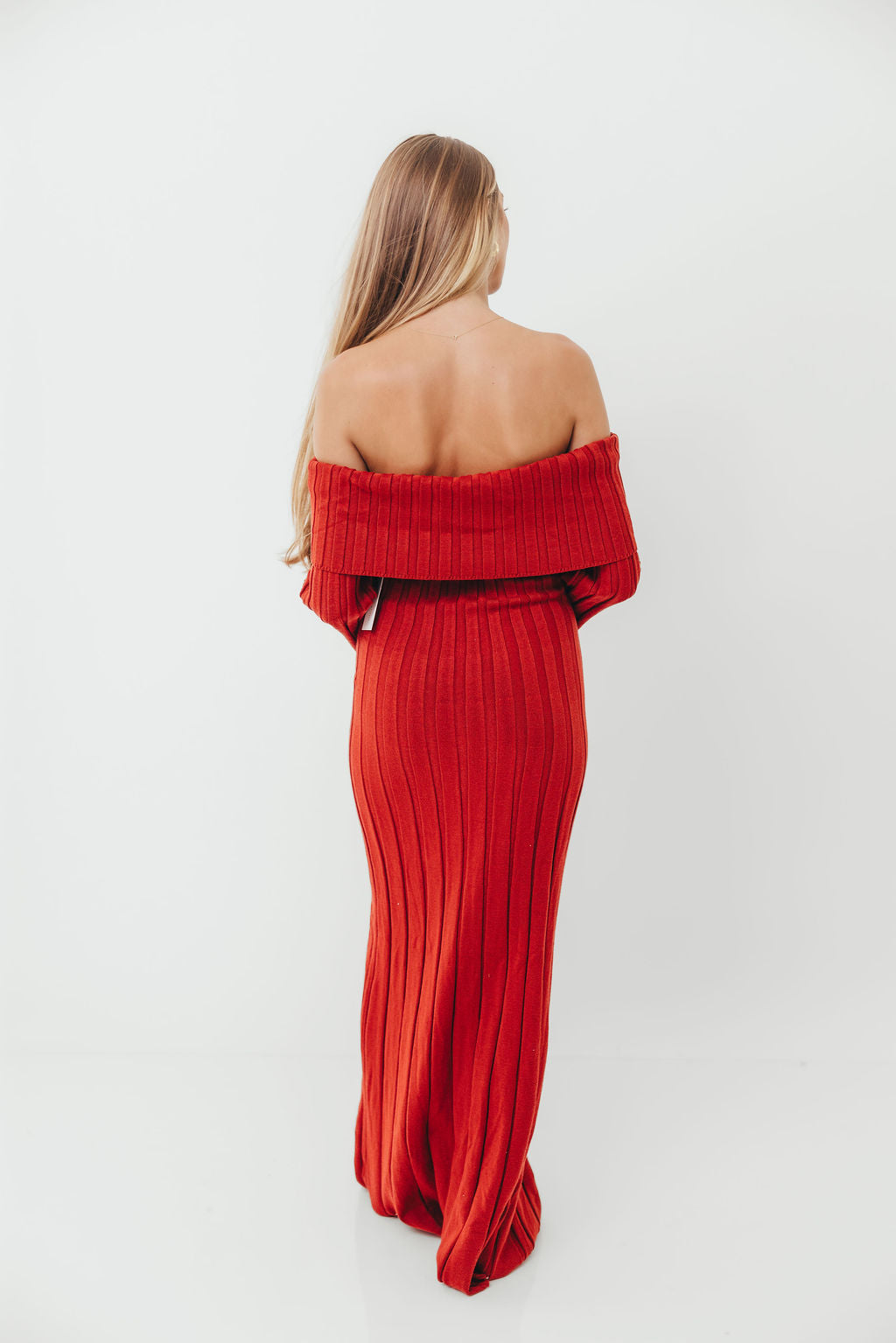 Evella Maxi Dress in Red - Bump Friendly