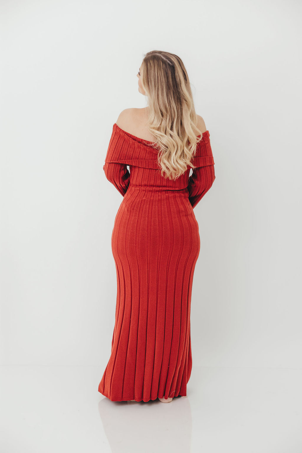 Evella Maxi Dress in Red - Bump Friendly