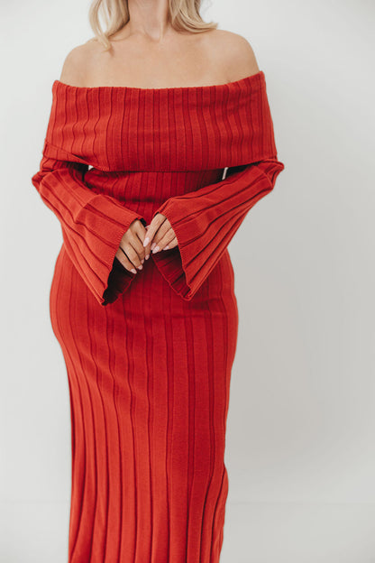 Evella Maxi Dress in Red - Bump Friendly