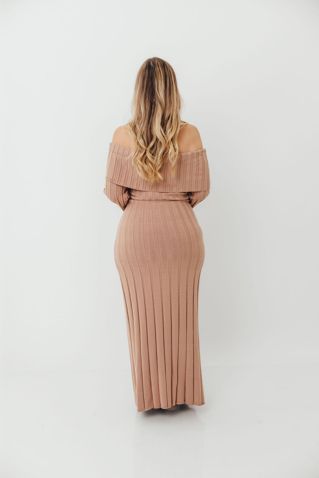 Evella Maxi Dress in Stone - Bump Friendly
