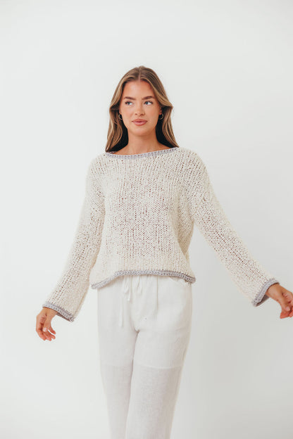 Dreamscape Sweater in Ivory Grey