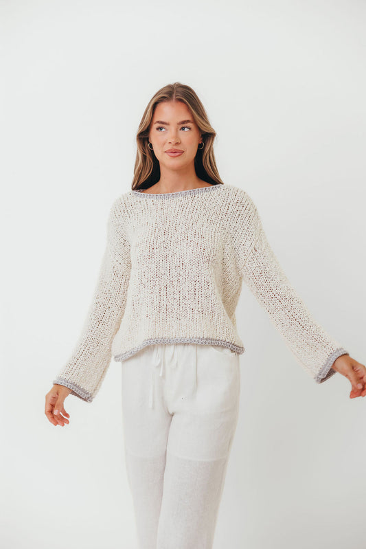 Dreamscape Sweater in Ivory Grey