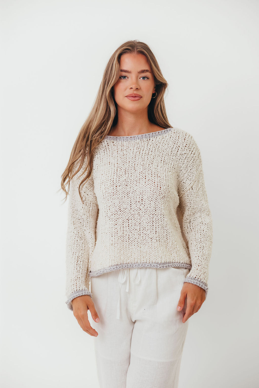 Dreamscape Sweater in Ivory Grey