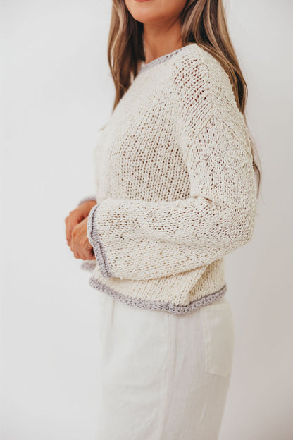 Dreamscape Sweater in Ivory Grey