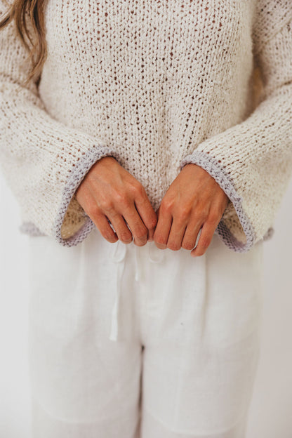 Dreamscape Sweater in Ivory Grey