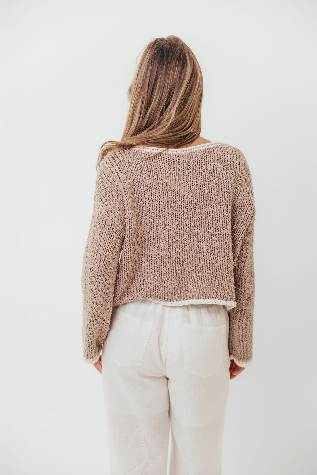 Dreamscape Sweater in Mocha Ivory