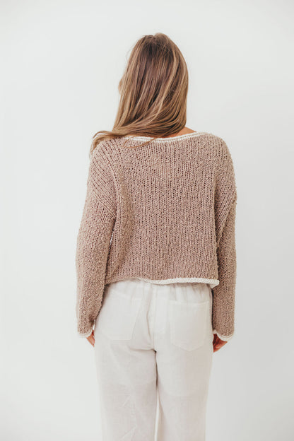 Dreamscape Sweater in Mocha Ivory