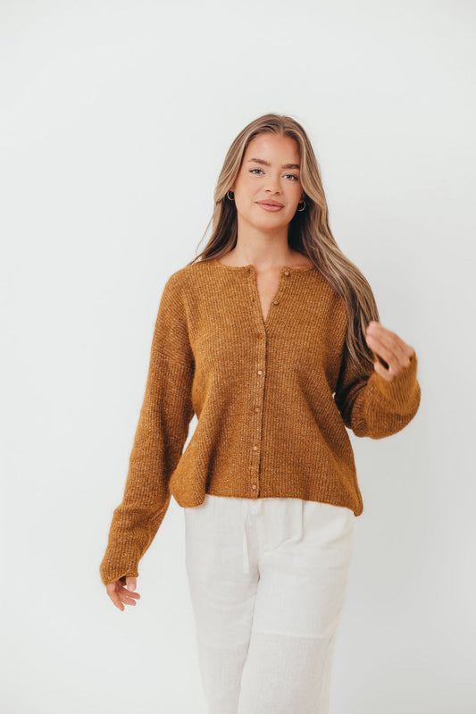 Newport Cardigan in Camel